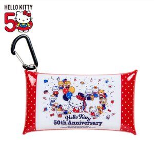 Limited Edition Sanrio 50th Anniversary "Hello Kitty" Sanrio Characters Pouch